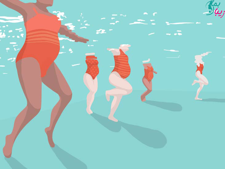 مراقبت های بارداری در تابستان (شنا کردن)