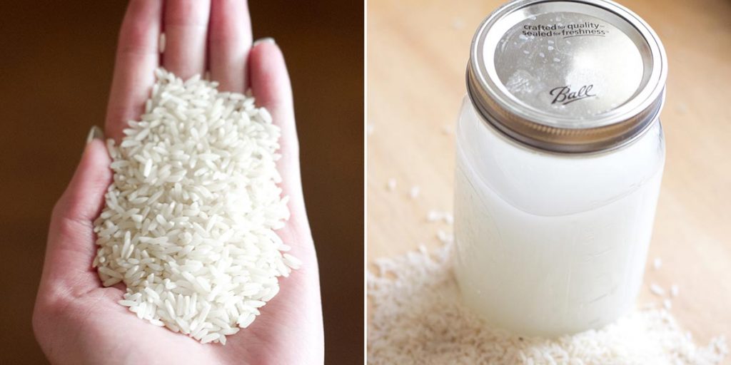فواید آب برنج برای پوست