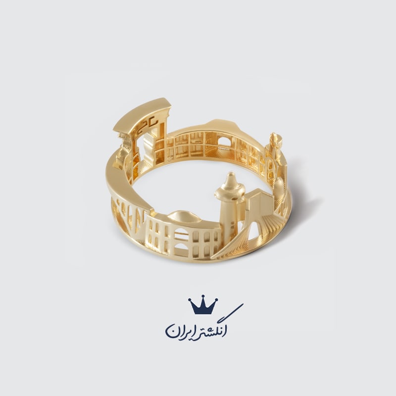 انگشتر طلای ایران - کاری از گالری تاج