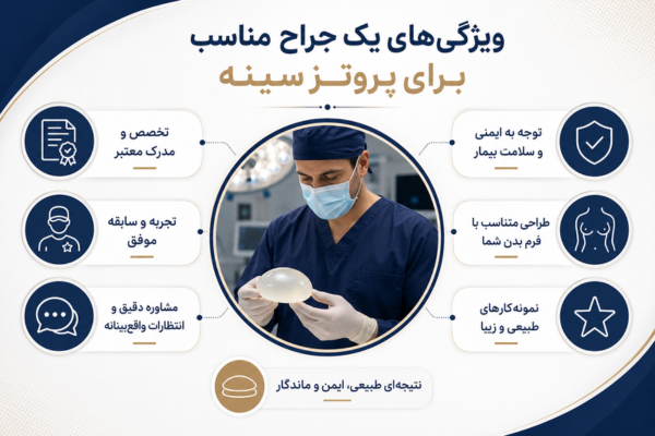 ویژگی‌های یک جراح مناسب برای پروتز سینه