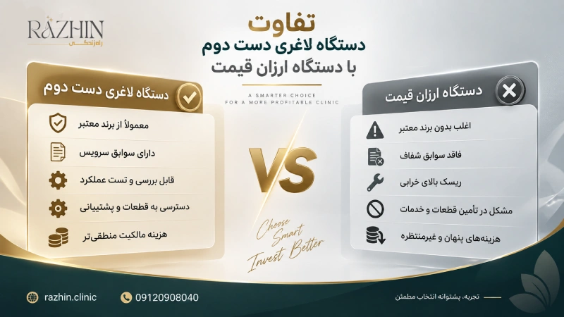 دستگاه لاغری دست دوم